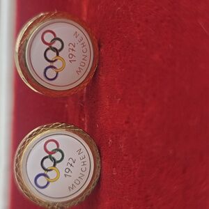 VINTAGE XX OLYMPIADE MUNCHEN CUFFLINKS -OLYMPIC GA